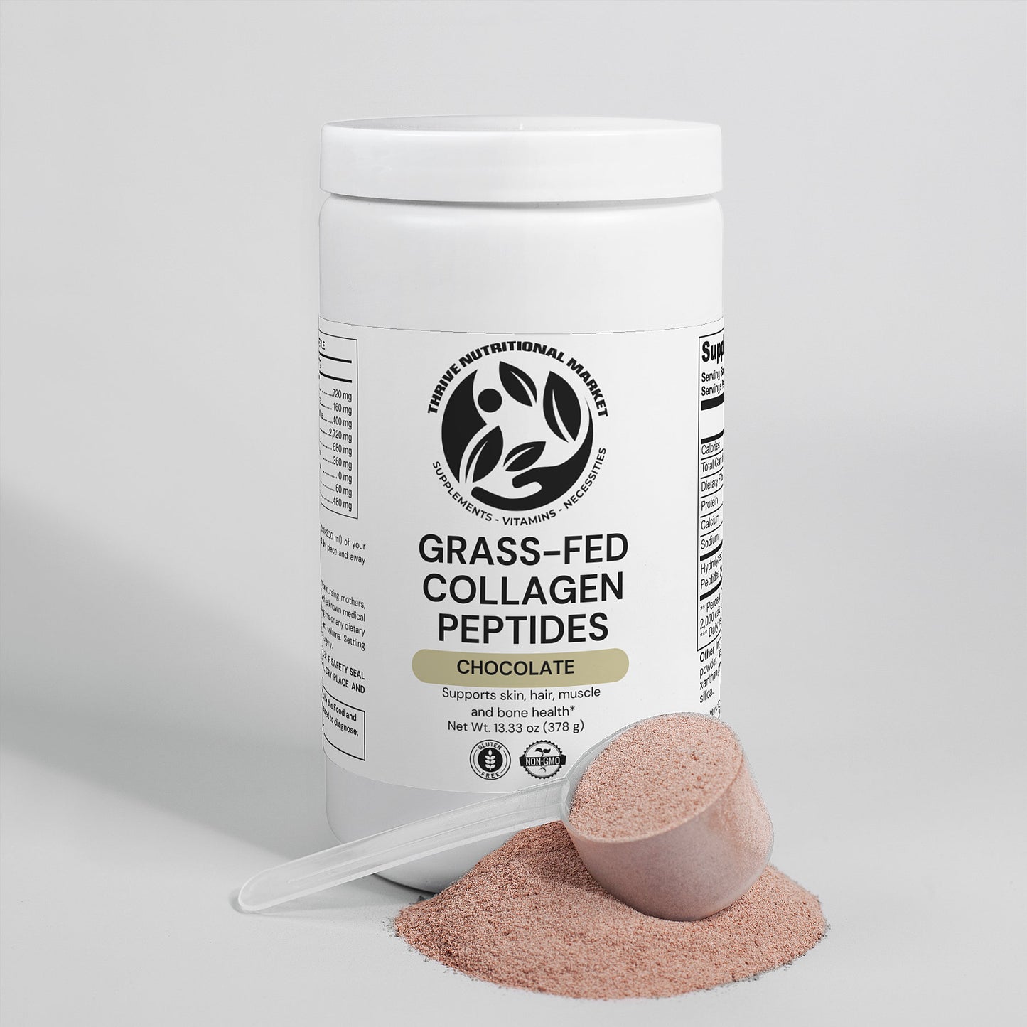 Grass-Fed Collagen Peptides Powder (Chocolate)